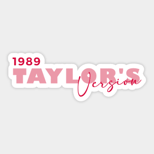 Taylor's version | pink Sticker